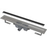 Водоотводящий желоб ALCAPLAST APZ15S-1050 без порогов, с решеткой под кладку камня Marble, горизонтальный сток